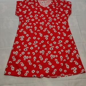 Red Floral Dress